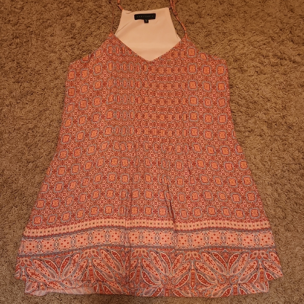 Sanctuary Multicolor Patterned Speghetti Strap Dress Size Medium